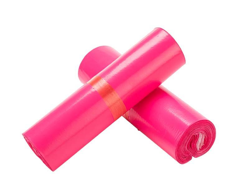 嘉善玫红色快递袋-02